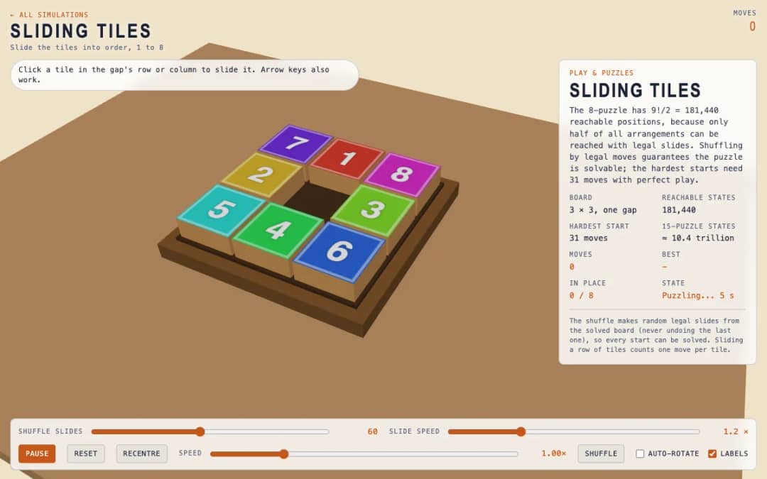 پیش‌نمایش Sliding Tiles