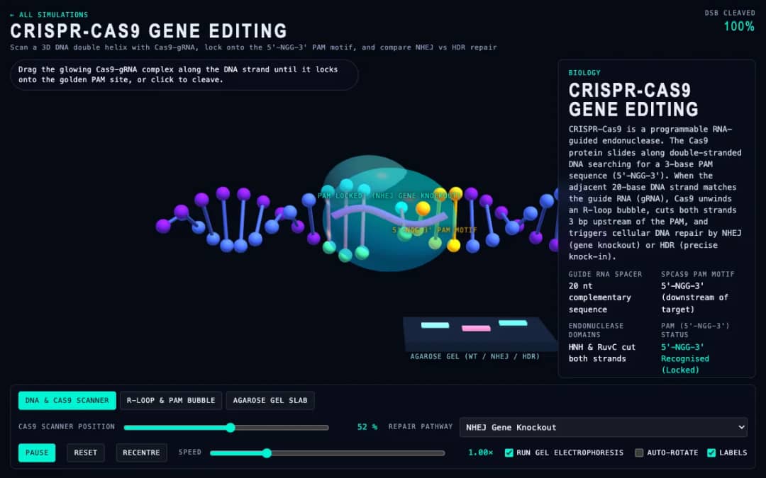پیش‌نمایش CRISPR-Cas9 Gene Editing