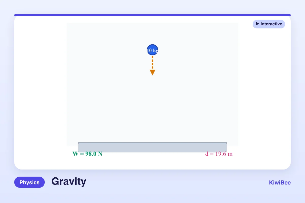 Preview of Gravity Interactive Simulation