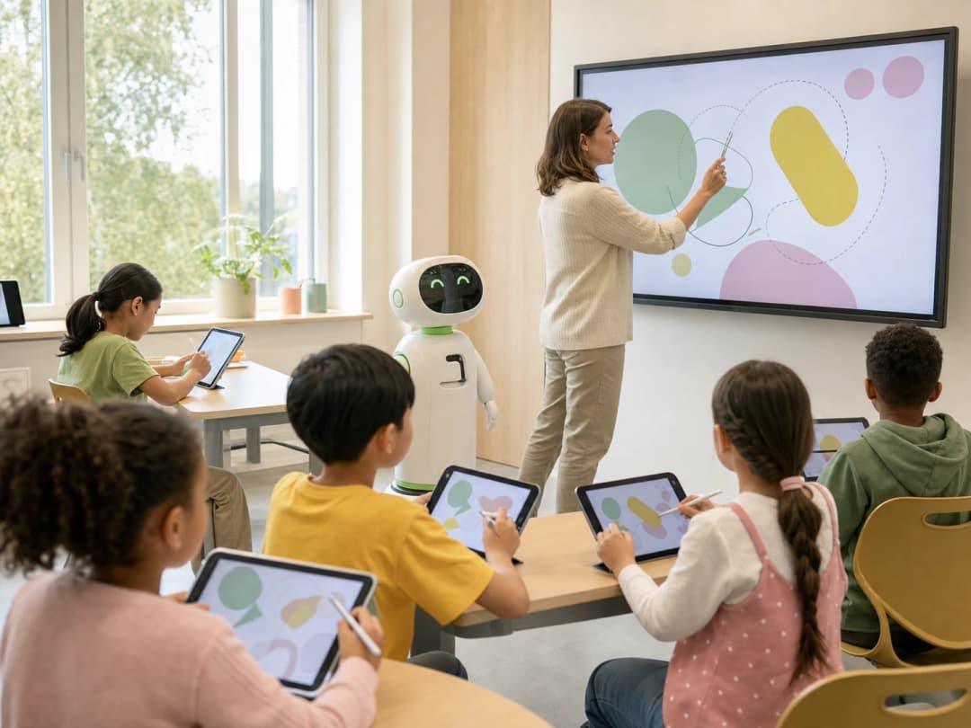 A connected learning journey linking school, classroom, and AI tools
