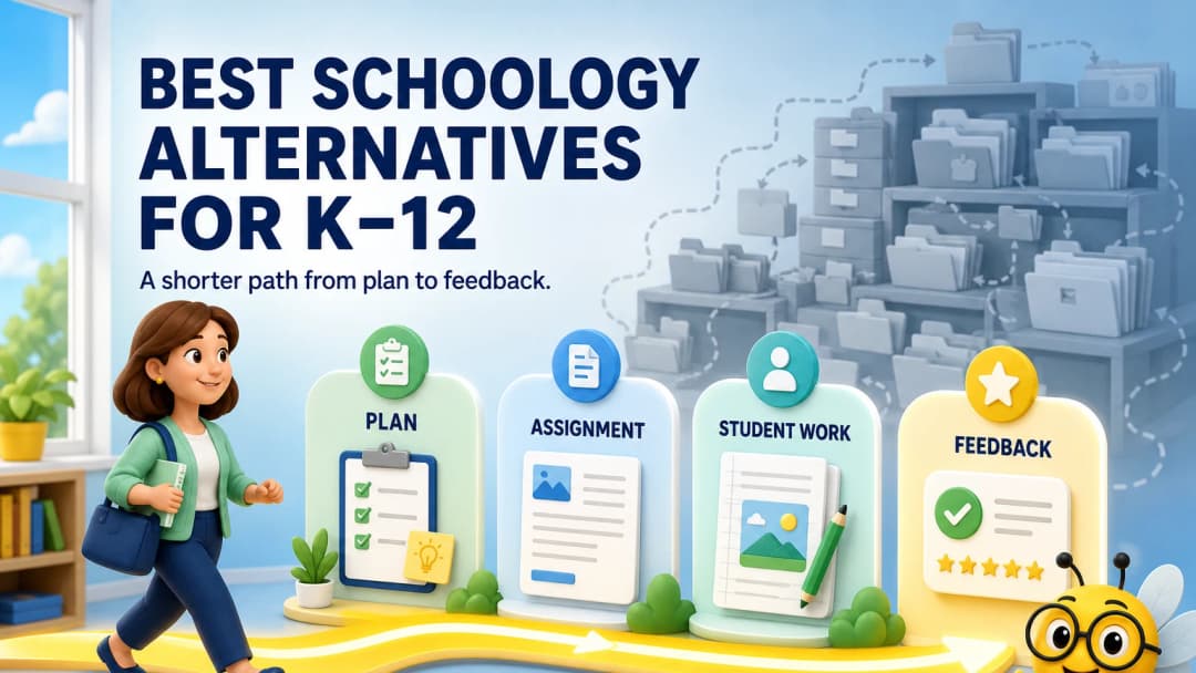 K–12 teacher comparing LMS options with a simple classroom workflow