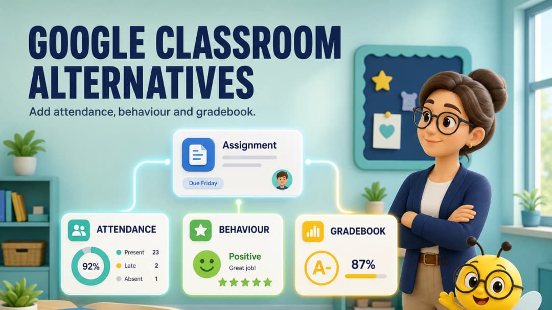 Assignment board connected to attendance, behaviour and gradebook panels