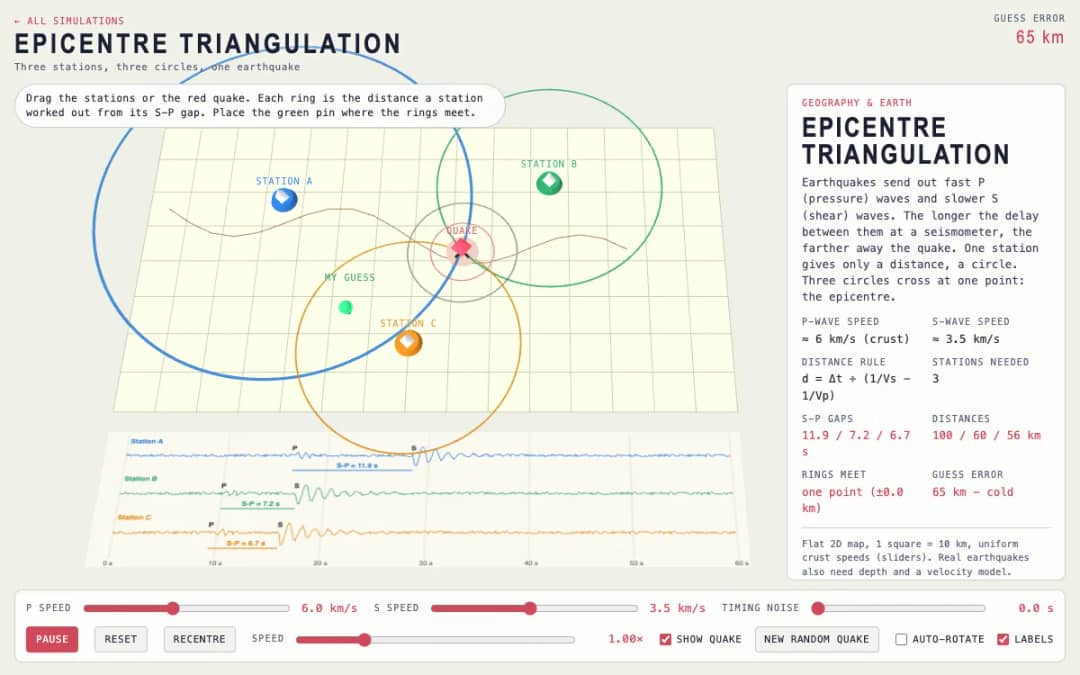پیشنمایش Epicentre Triangulation
