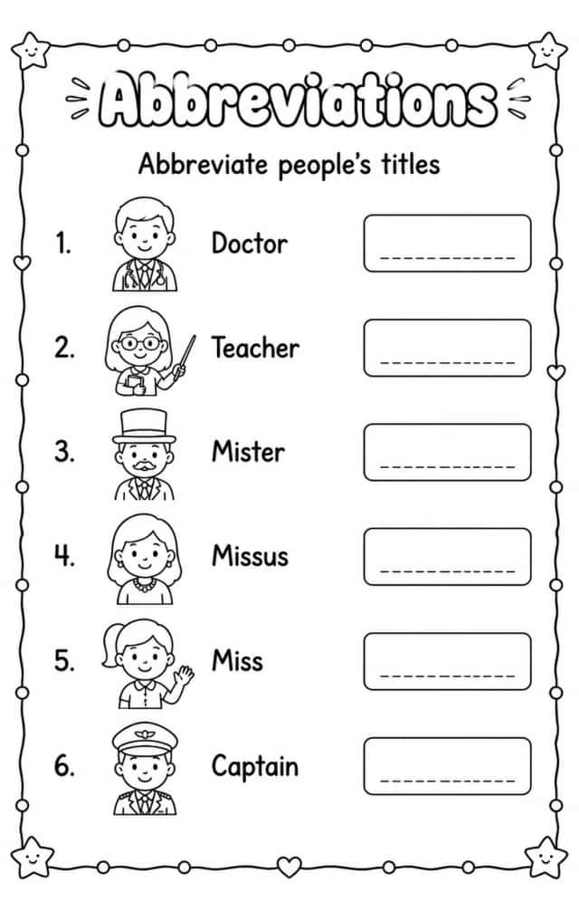Abbreviate people's titles
