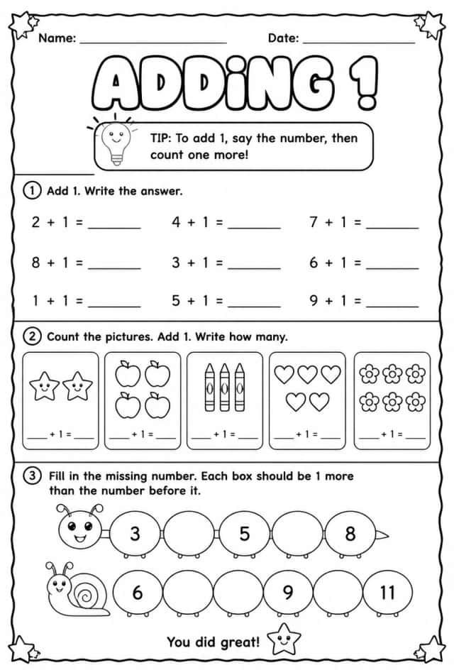 Adding 1