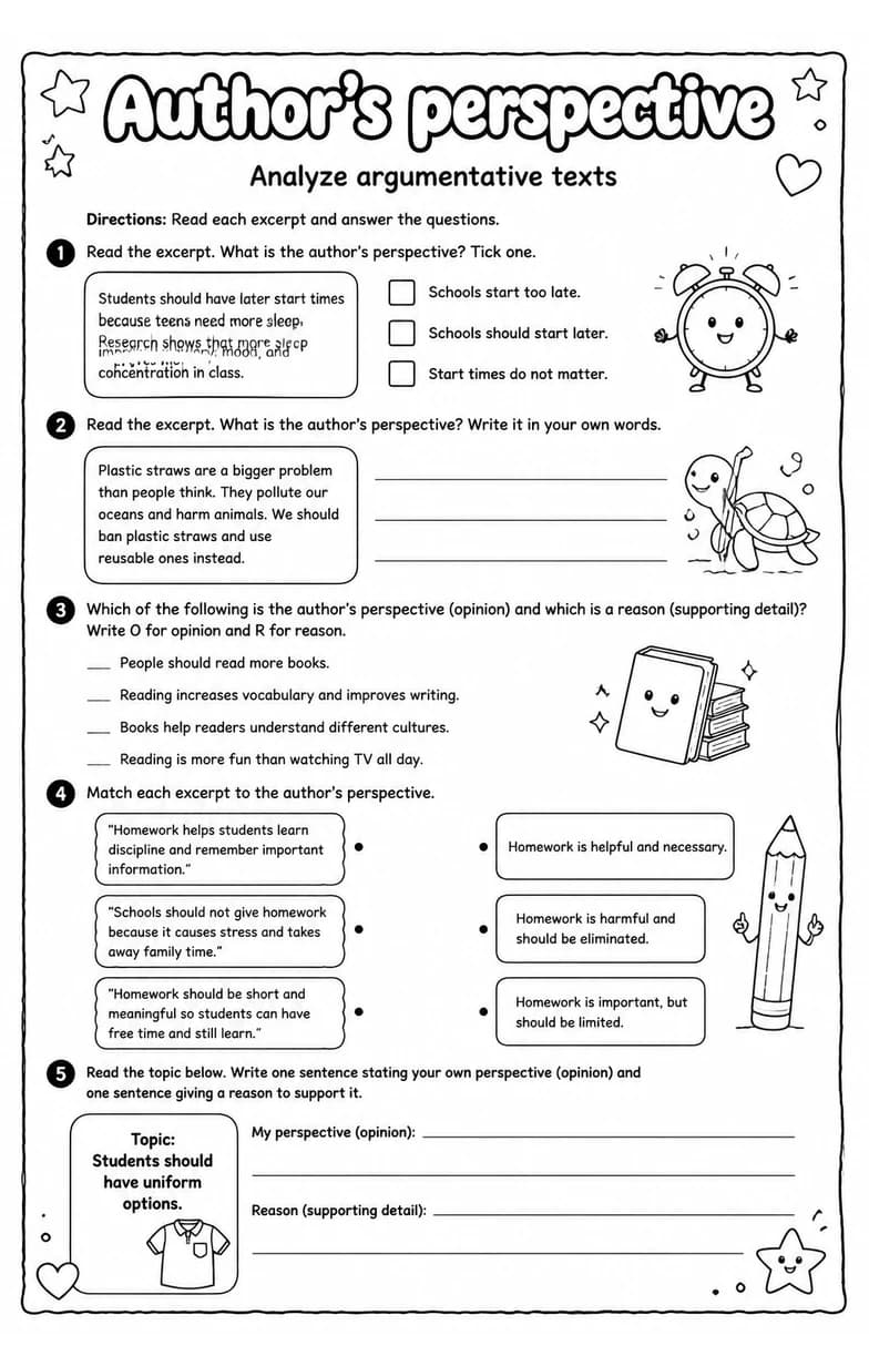 Analyze argumentative texts