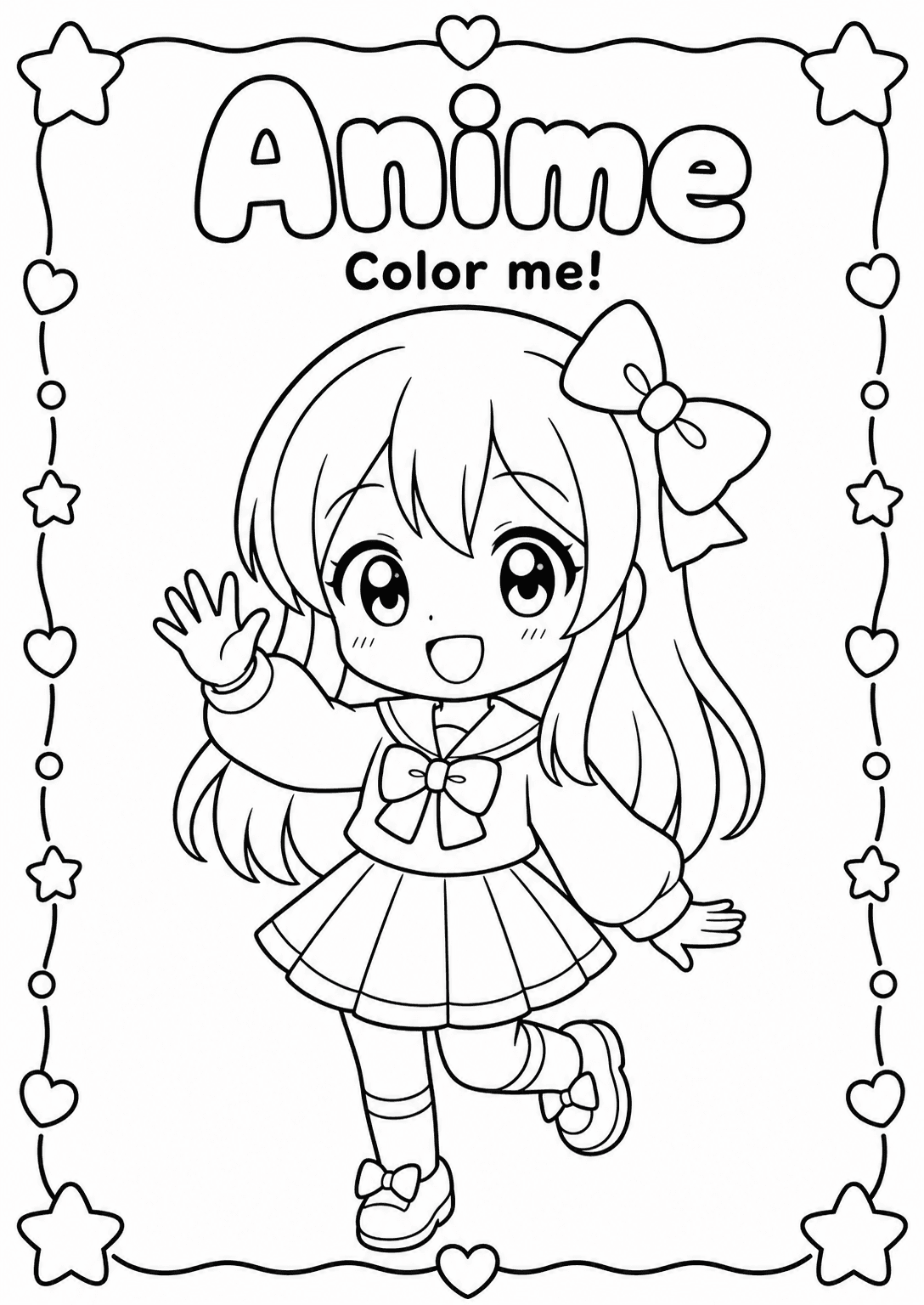Preview of Anime Coloring Pages