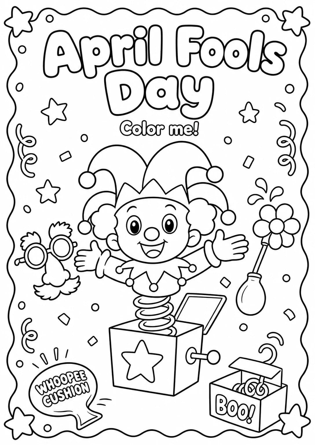 April Fools Day Coloring Pages