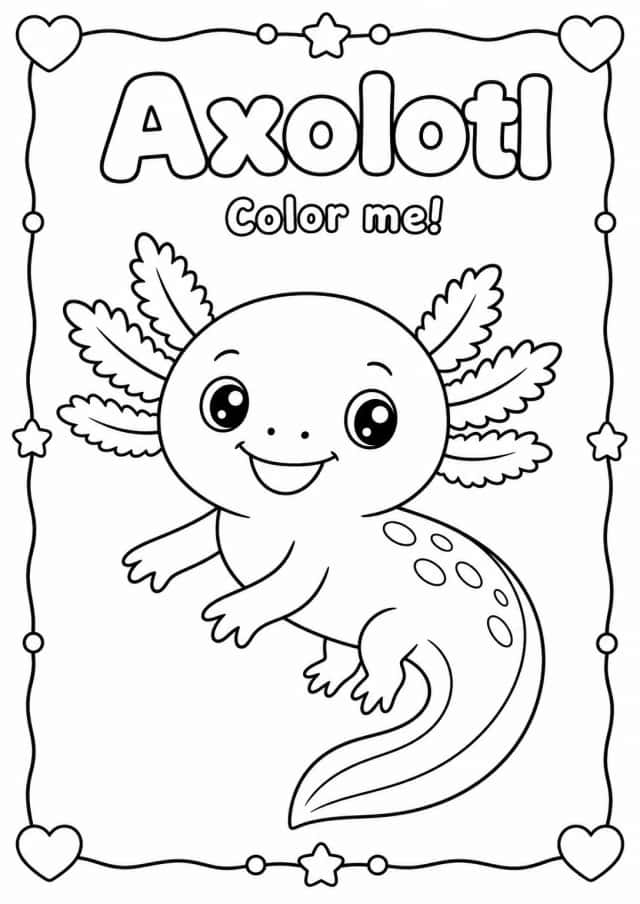 Axolotl Coloring Pages