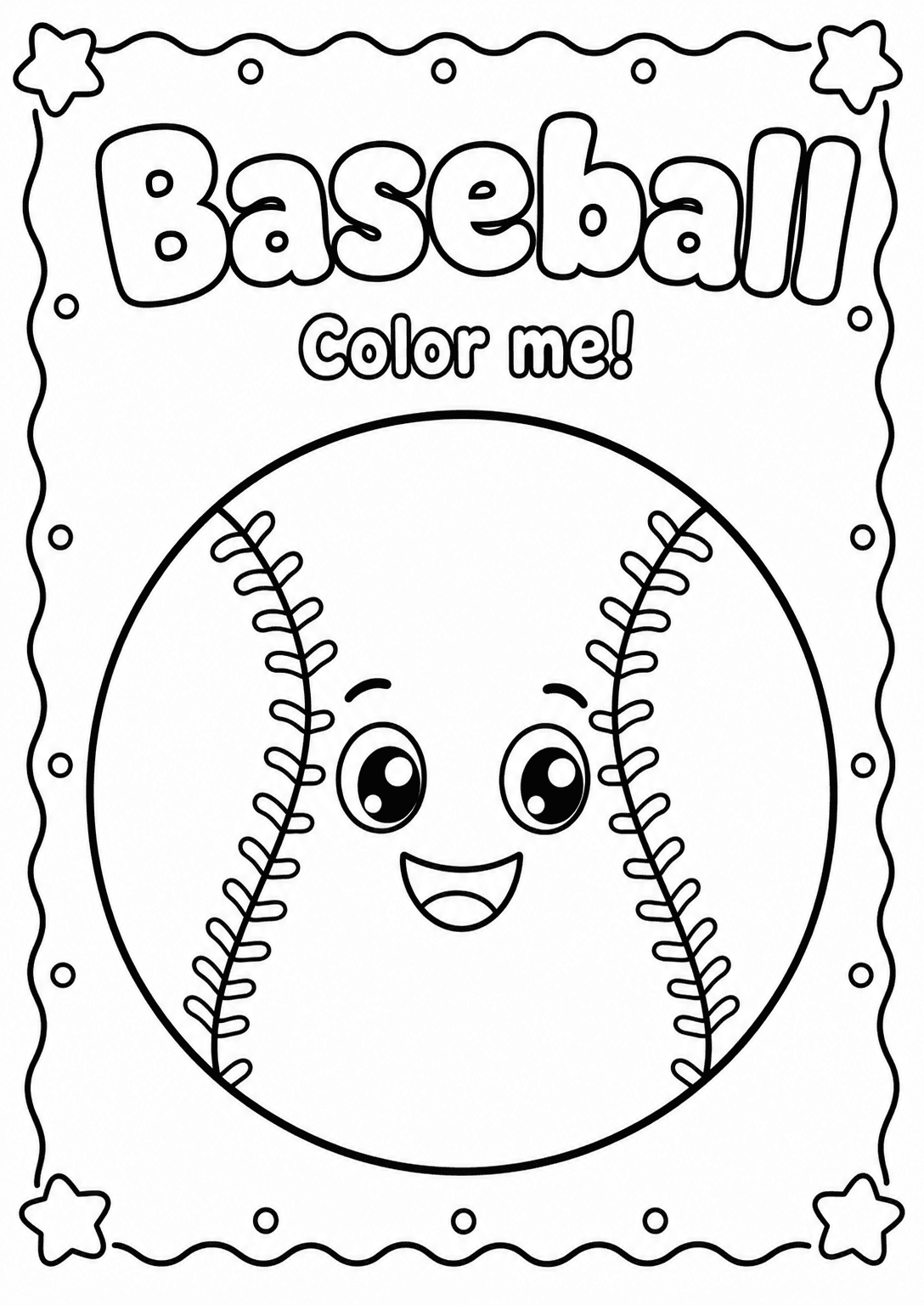 Baseball Coloring Pages