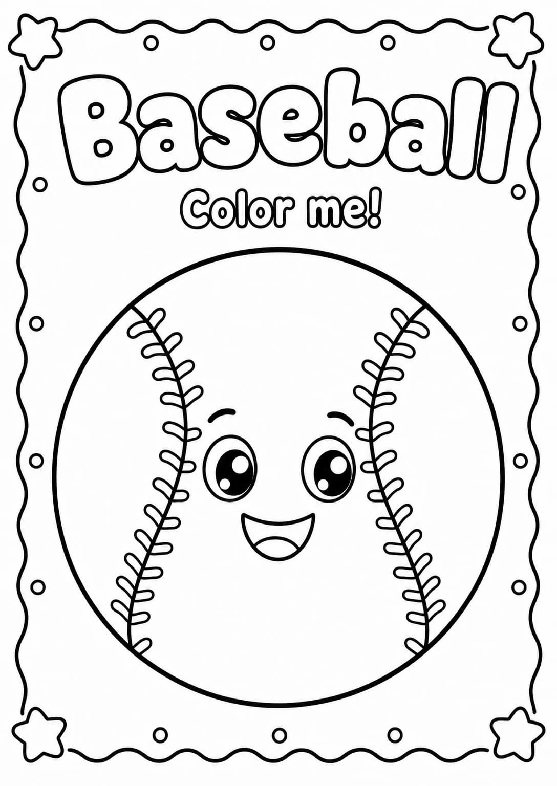 Baseball Coloring Pages