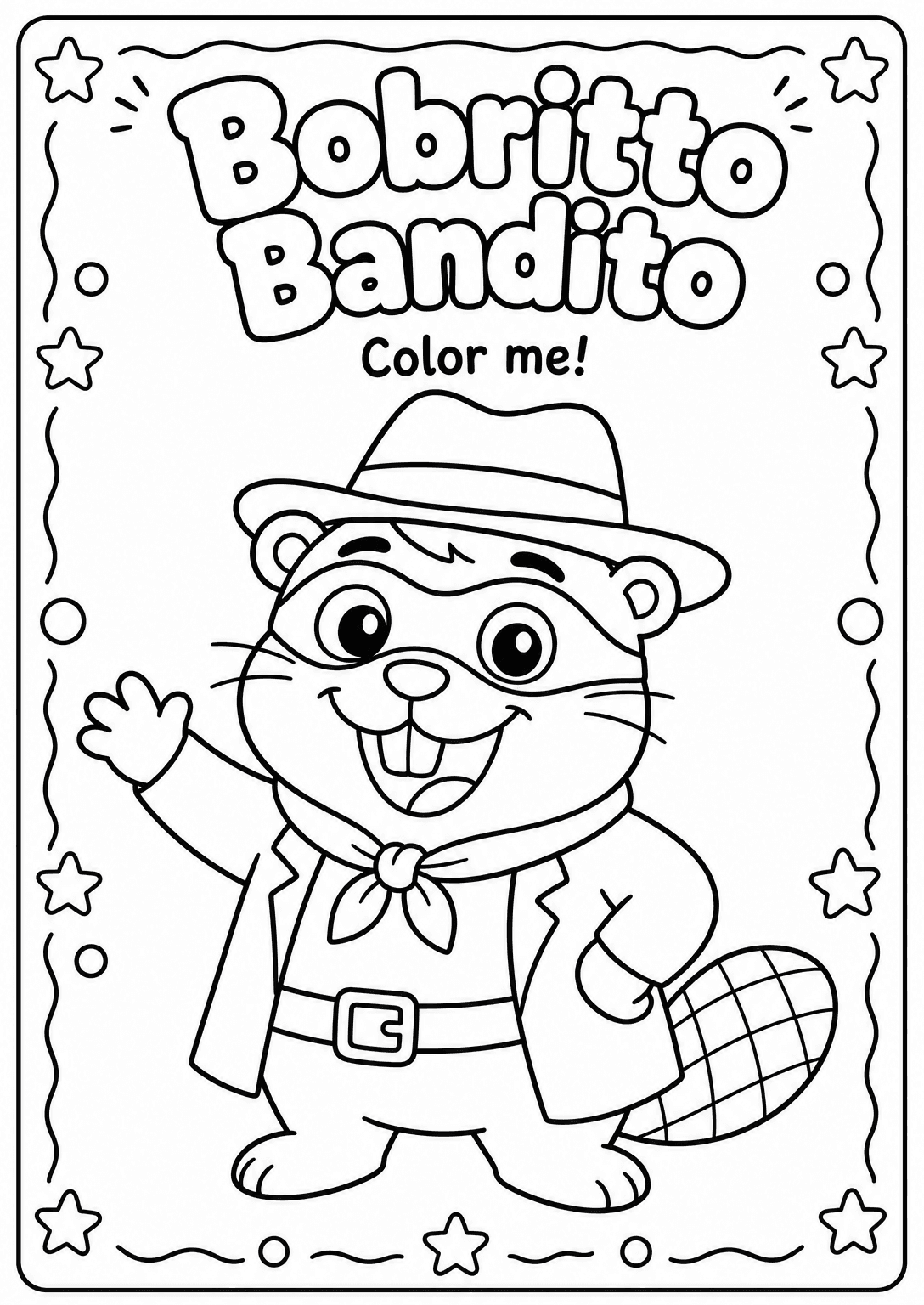 Bobritto Bandito Coloring Pages