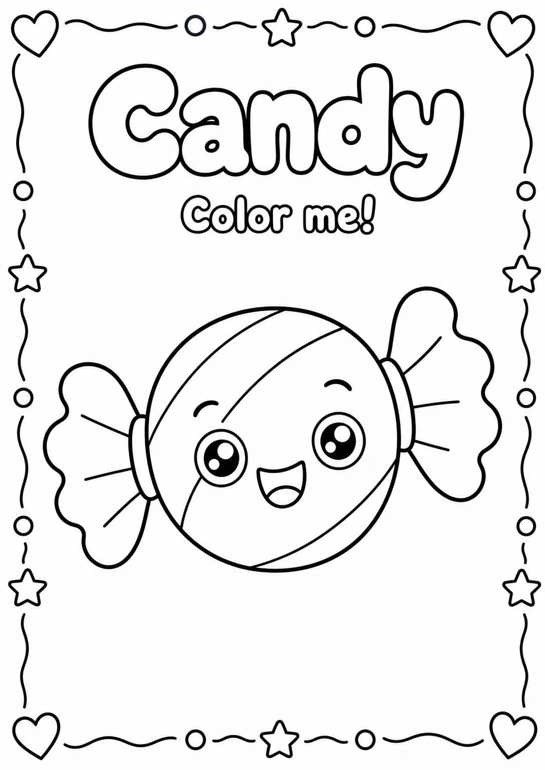 Candy Coloring Pages