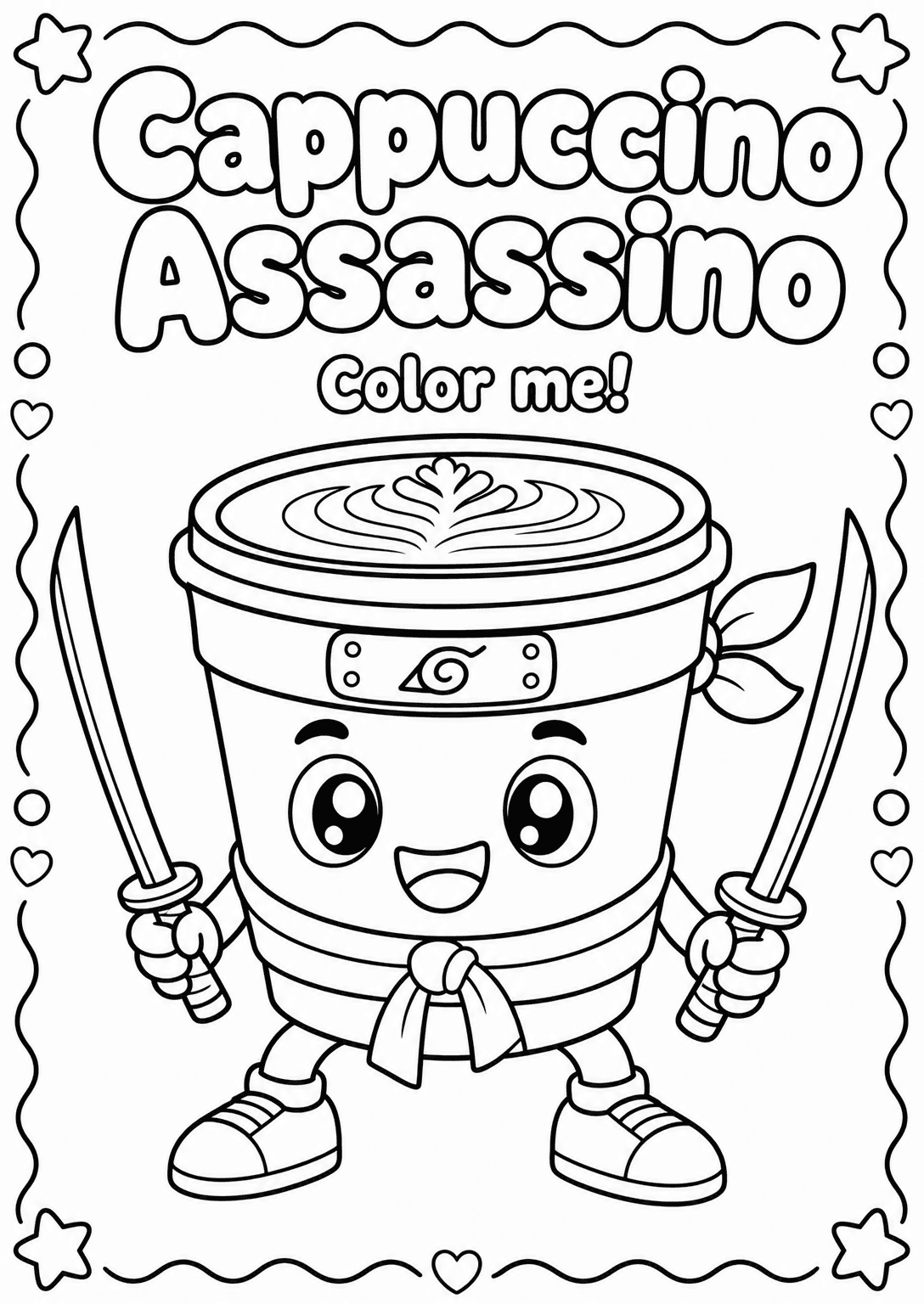 Cappuccino Assassino Coloring Pages