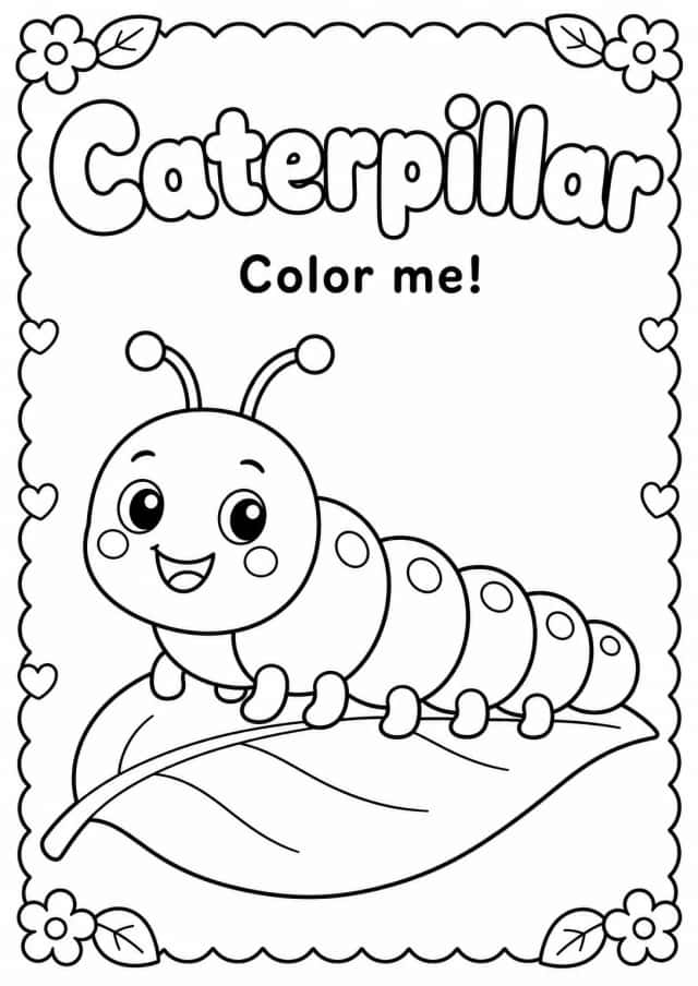 Caterpillar Coloring Pages