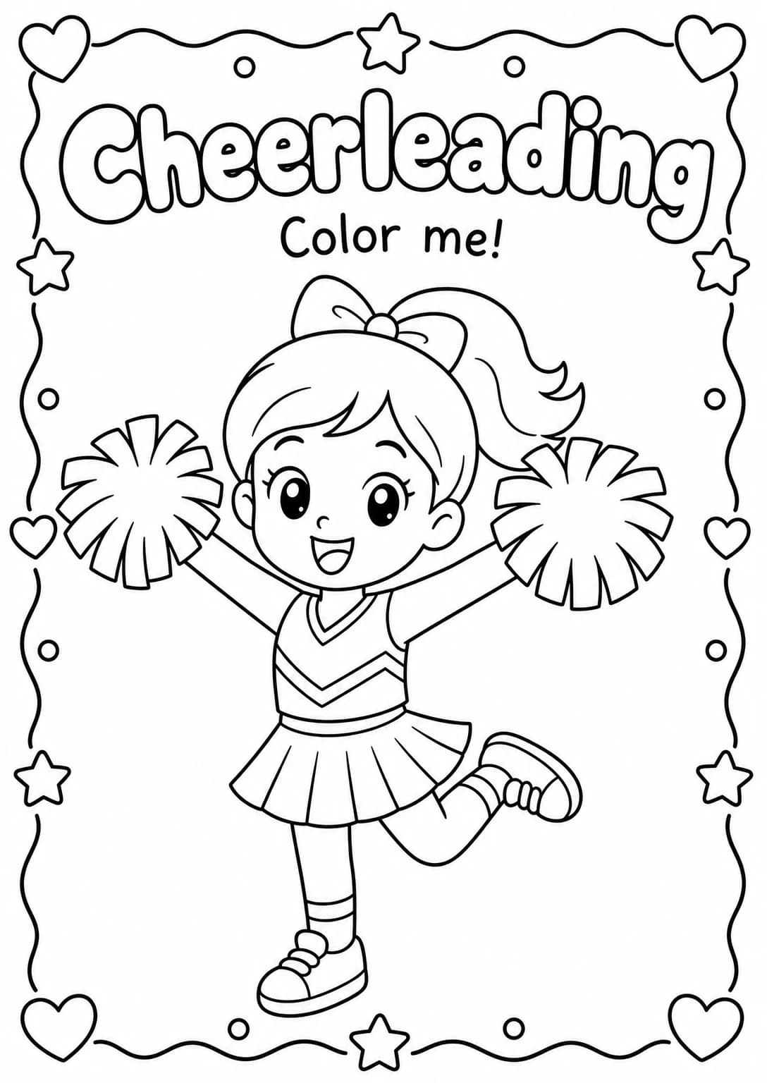 Cheerleading Coloring Pages