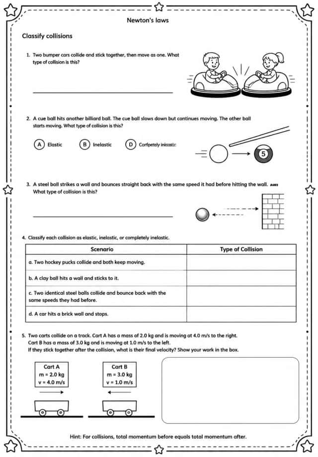 Classify collisions