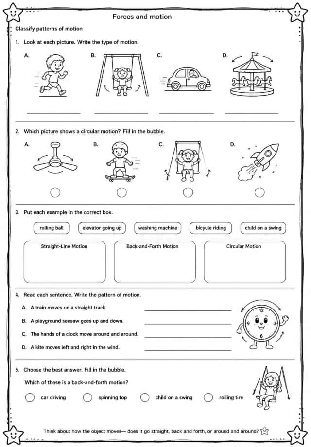 Classify patterns of motion