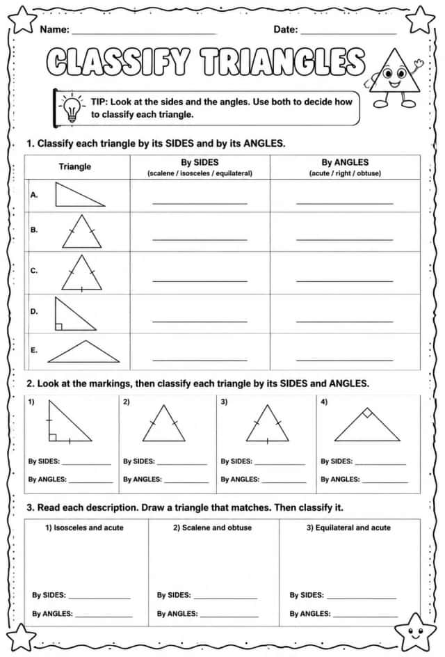 Classify triangles