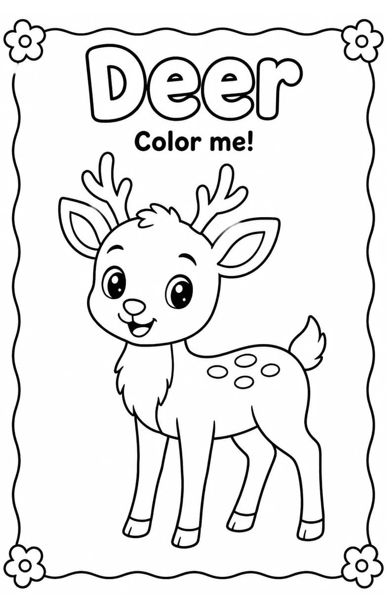Deer Coloring Pages