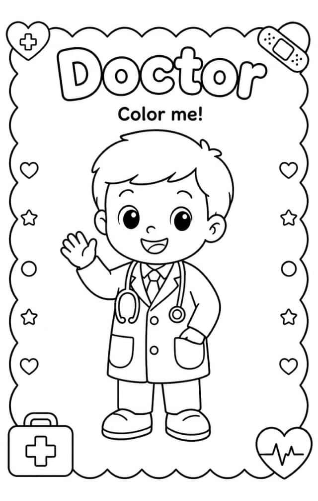 Doctor Coloring Pages