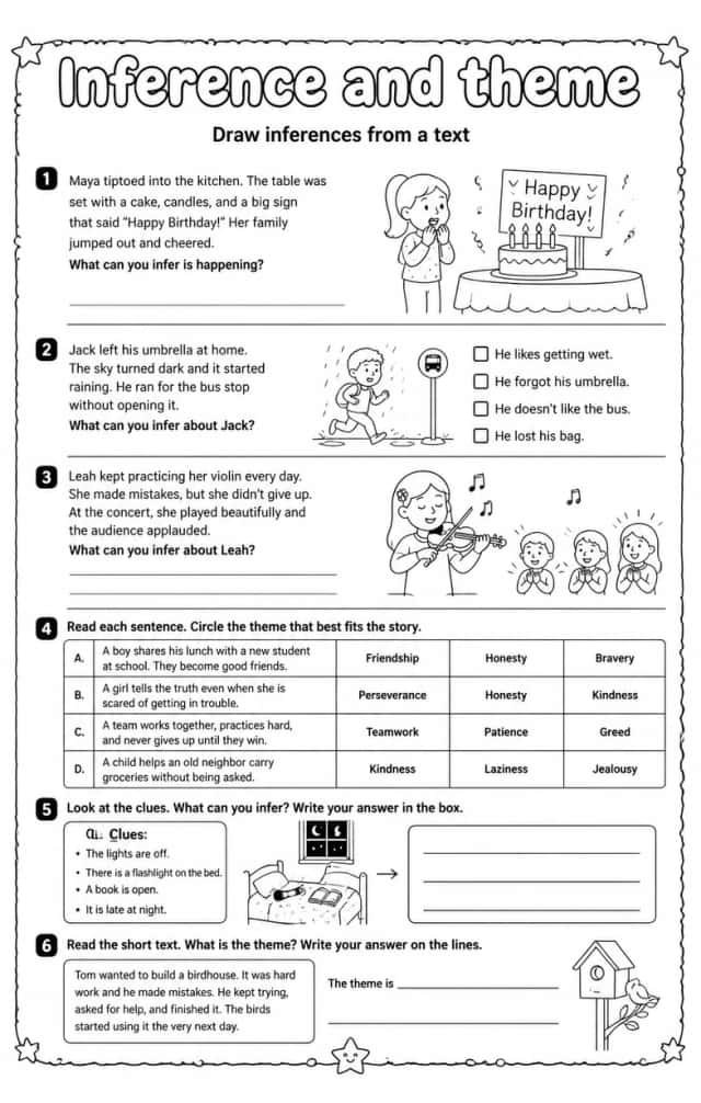 Draw inferences from a text