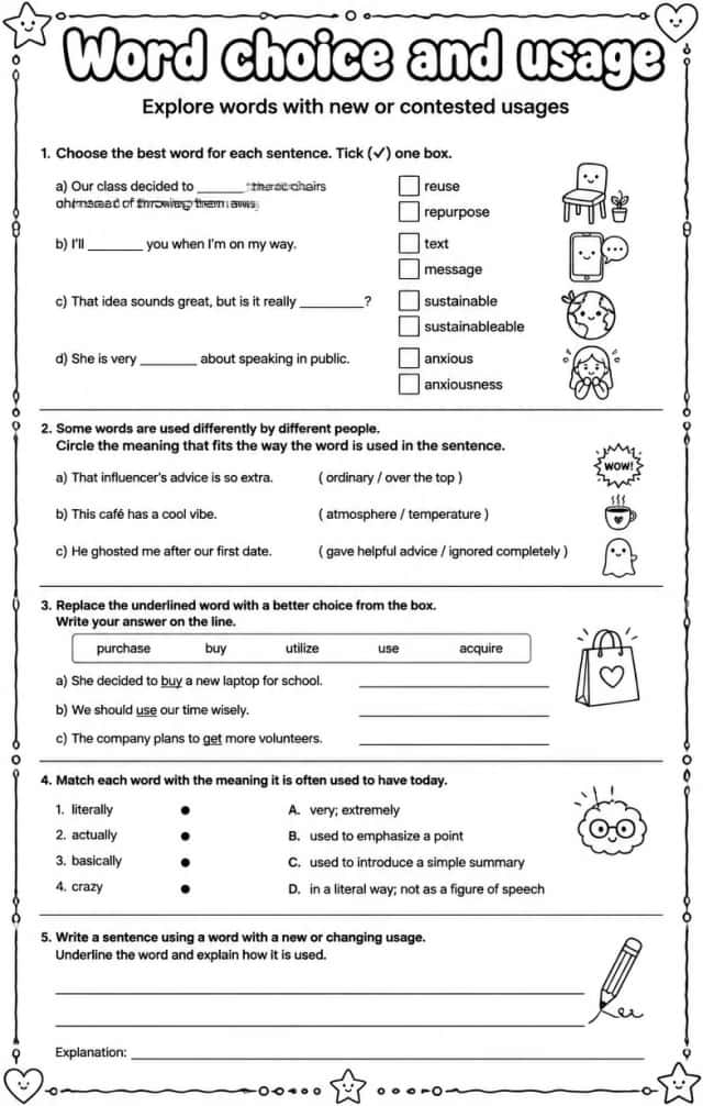 Explore words with new or contested usages