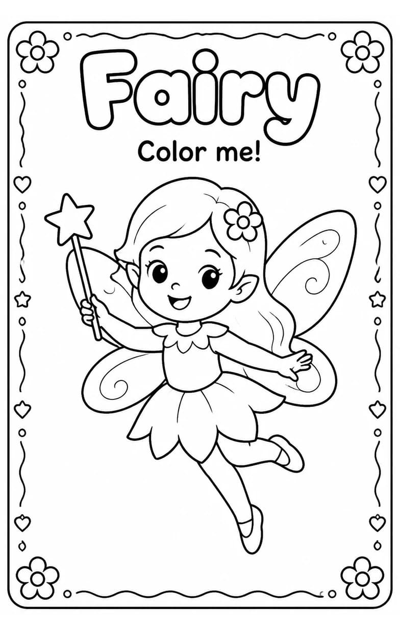 Fairy Coloring Pages