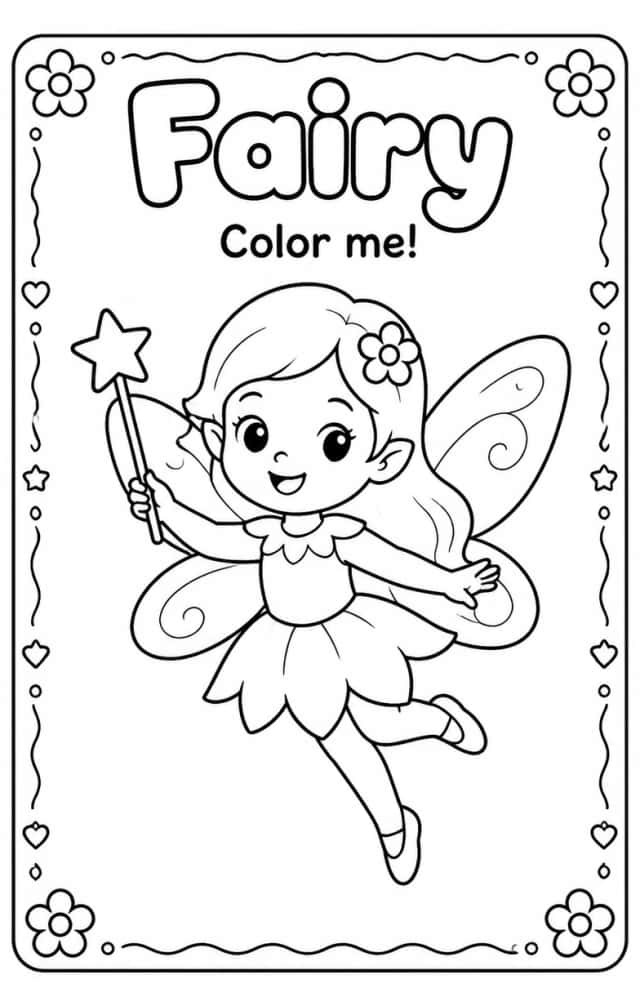 Fairy Coloring Pages