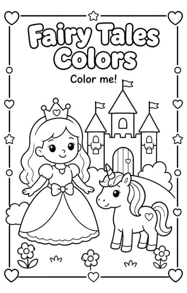 Fairy Tales Colors Coloring Page