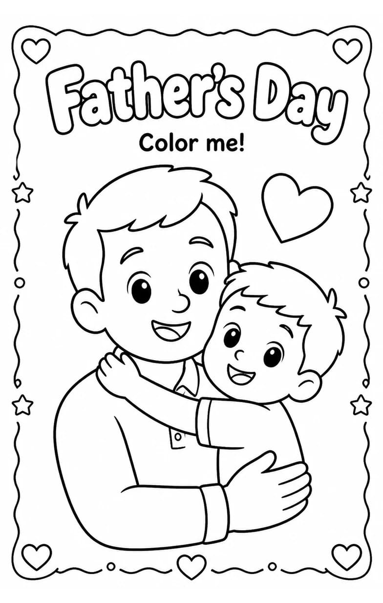 Father's Day Coloring Pages