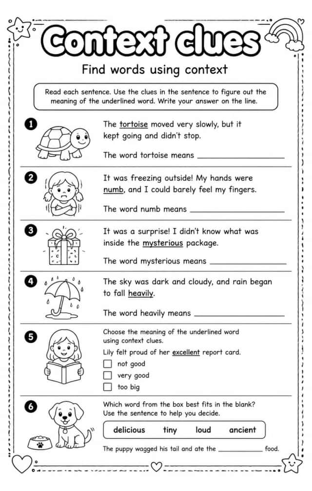 Find words using context