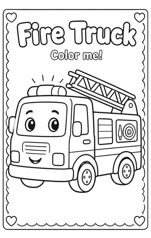 Fire Truck Coloring Pages