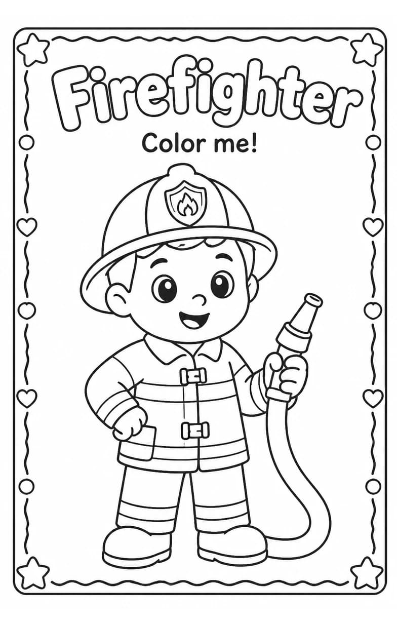 Firefighter Coloring Pages