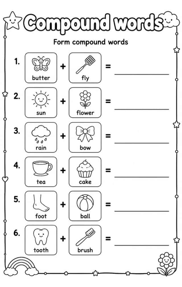 Form compound words