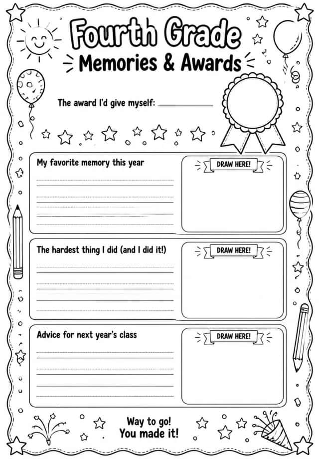 Fourth Grade Memories & Awards