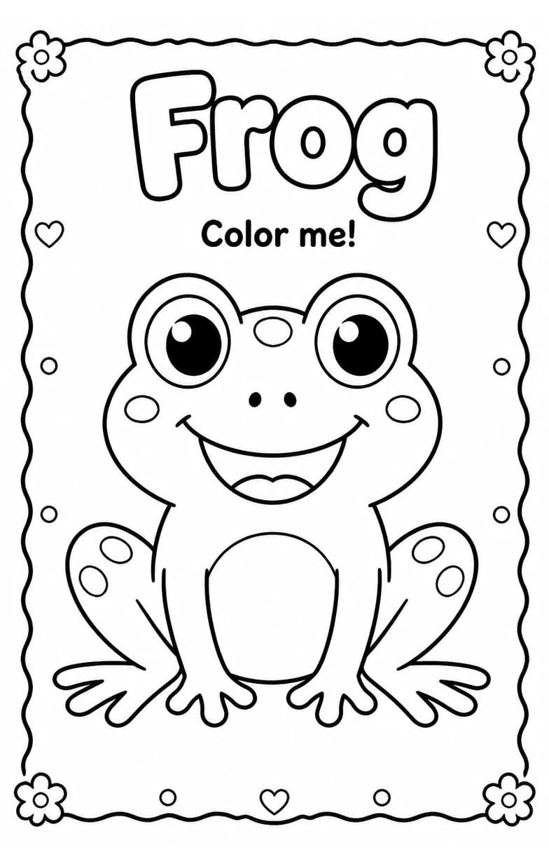 Frog Coloring Pages