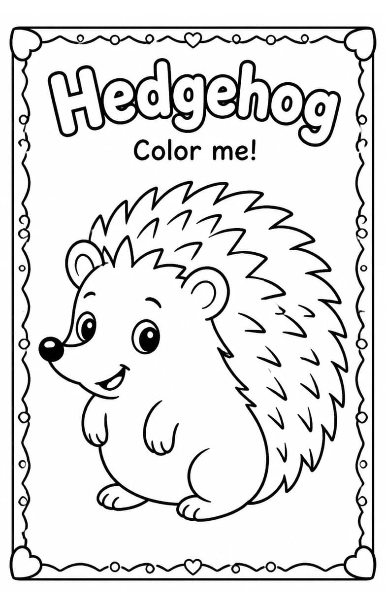 Hedgehog Coloring Pages