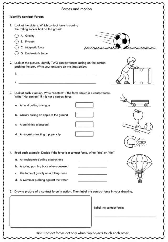 Identify contact forces