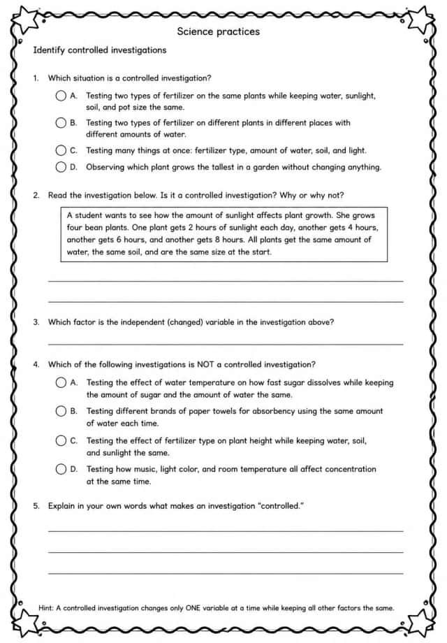 Identify controlled investigations