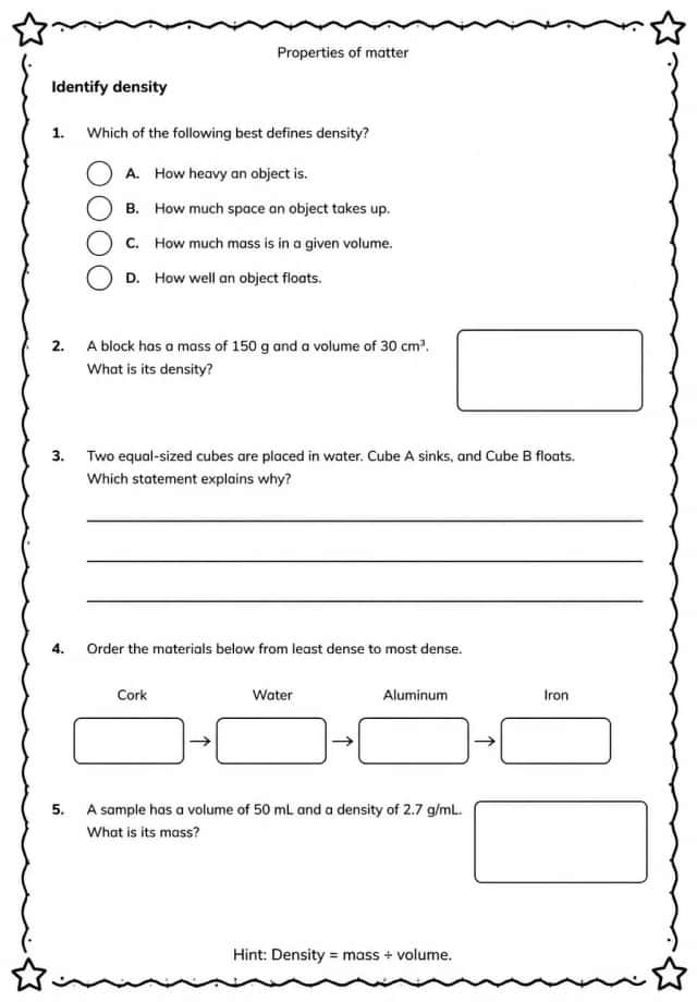 Identify density