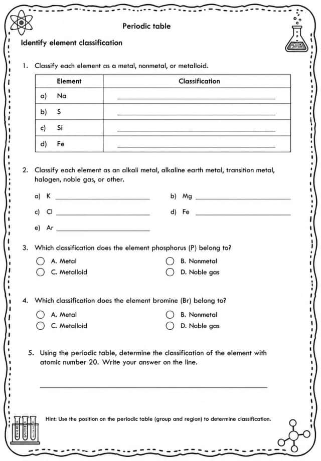 Identify element classification