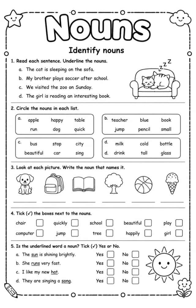 Identify nouns