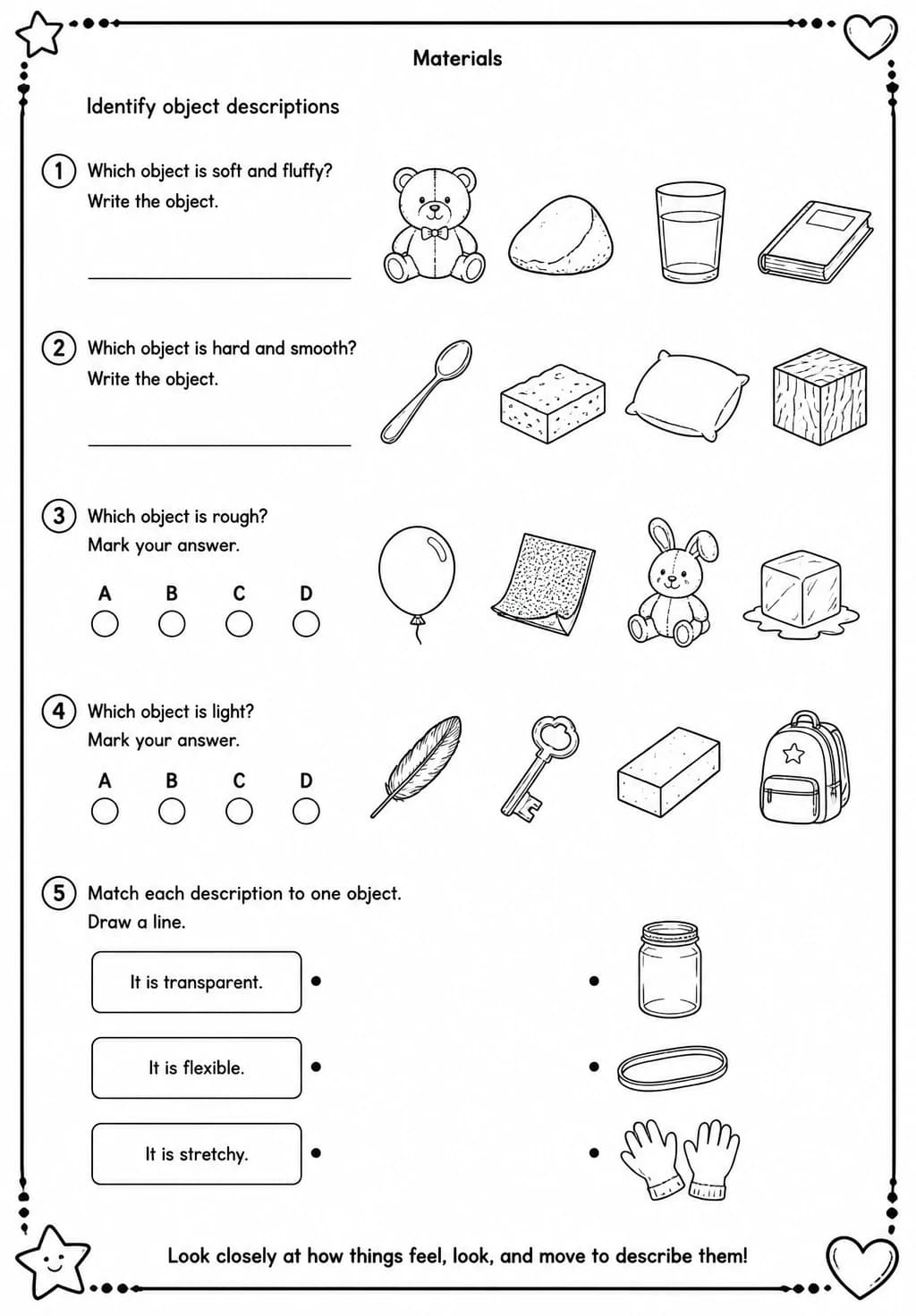 Identify object descriptions