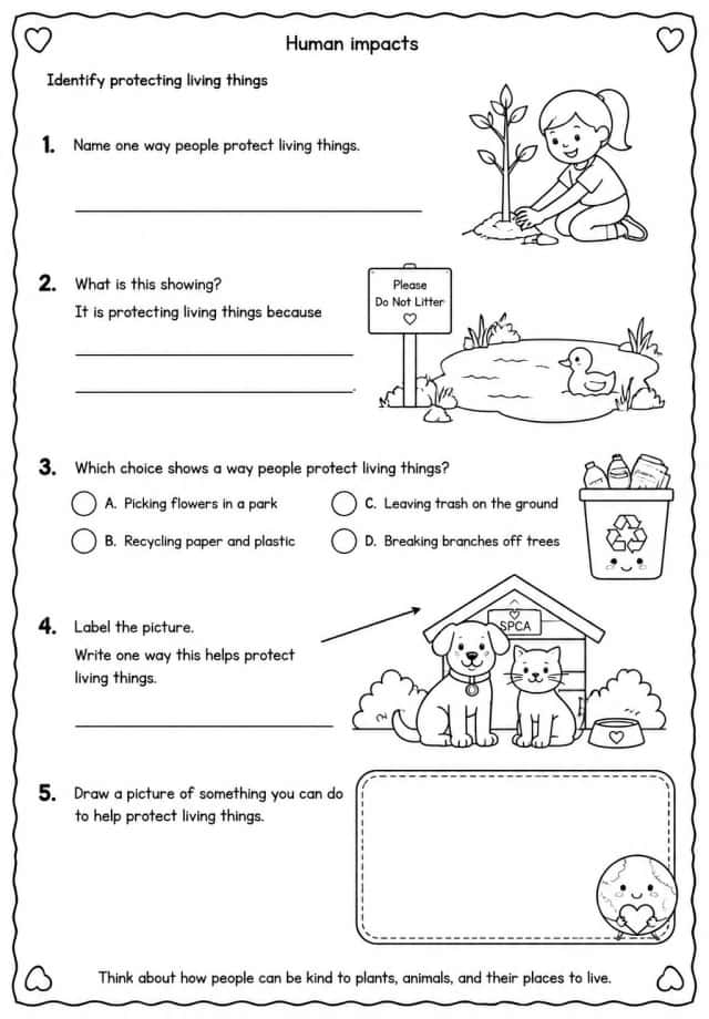 Identify protecting living things