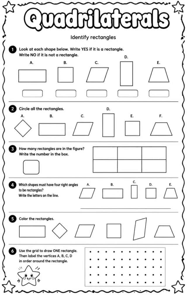 Identify rectangles
