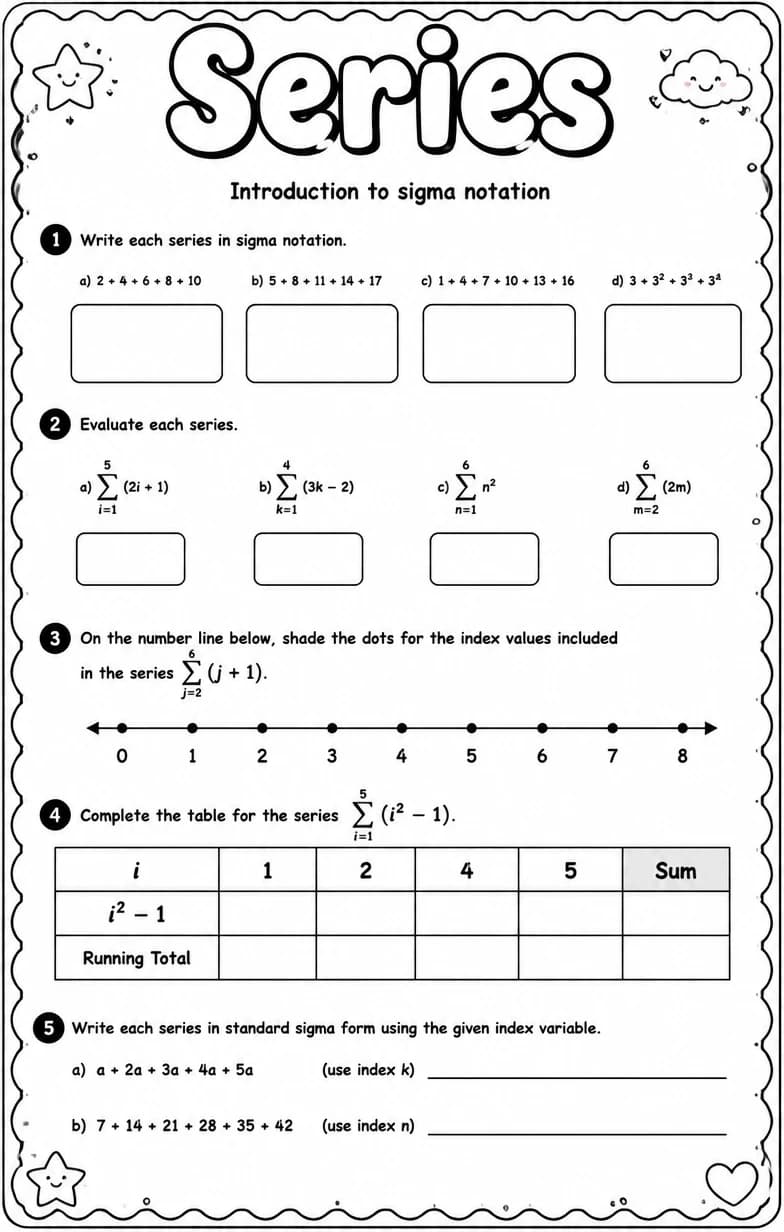Introduction to sigma notation
