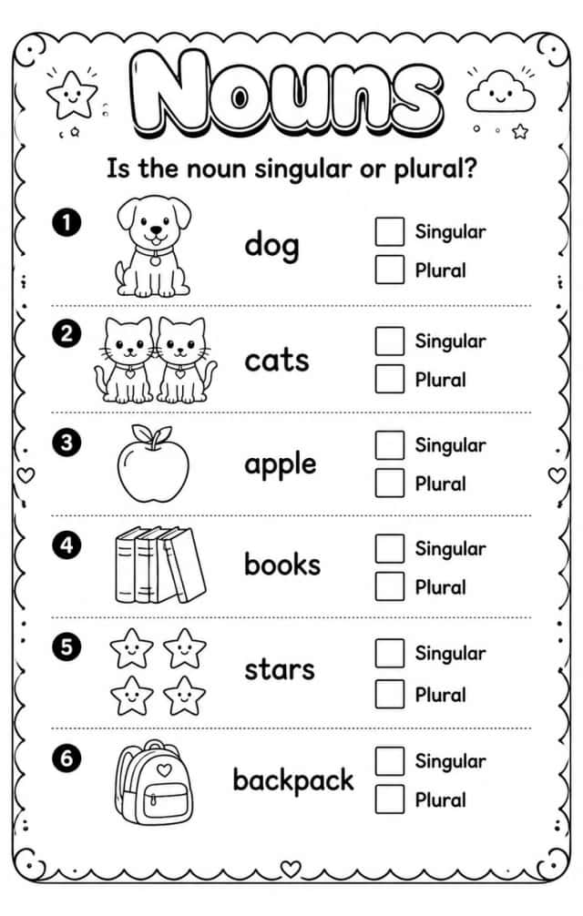 Is the noun singular or plural?
