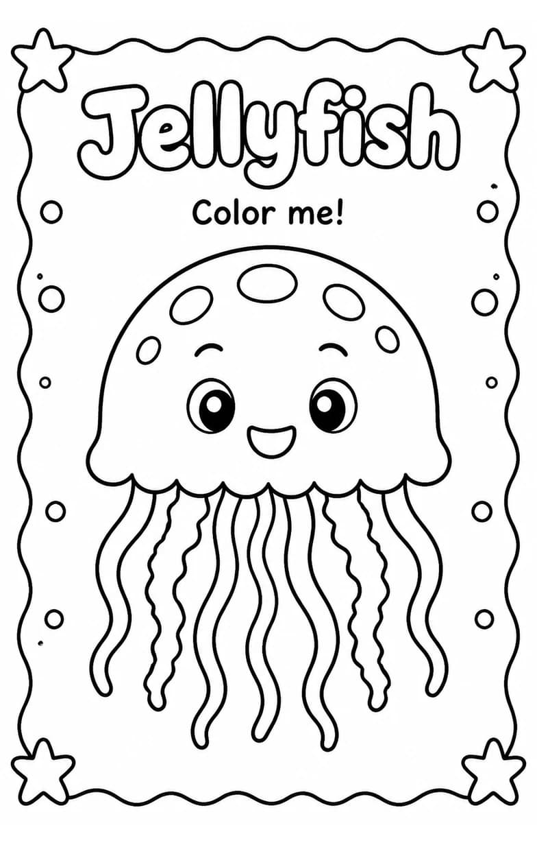 Jellyfish Coloring Pages