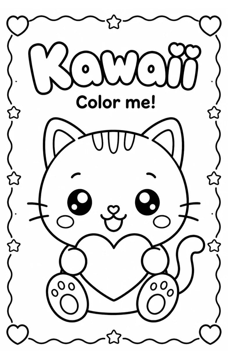 Kawaii Coloring Pages